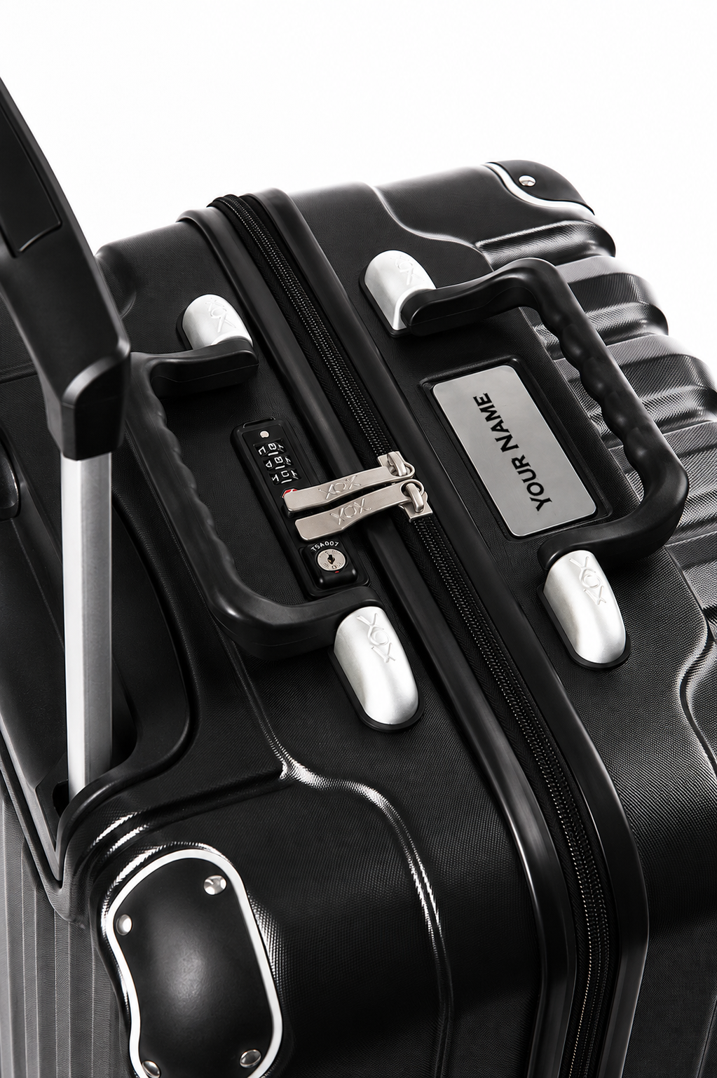 Petite Black 8-Bottle Wine Suitcase
