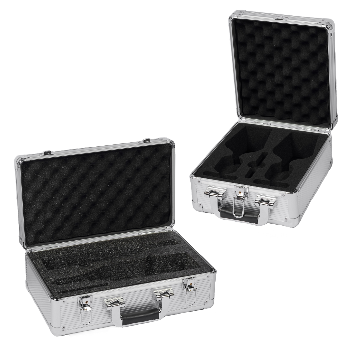 VinBottle and VinGlass Case Bundle - Carry Cases for Two Wine Bottles and Two Wine Glasses