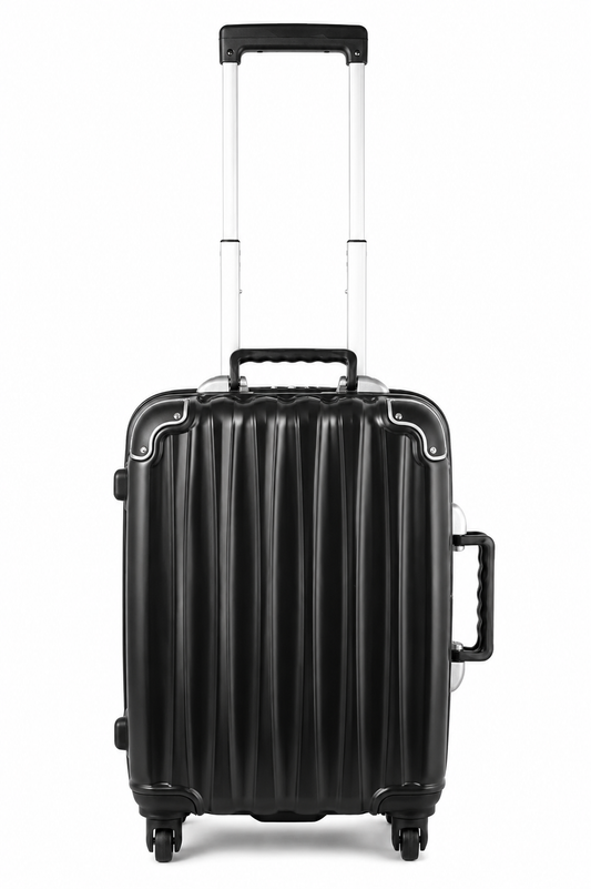 Petite Black 8-Bottle Wine Suitcase