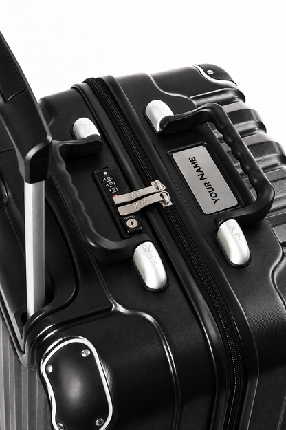Petite Black 8-Bottle Wine Suitcase