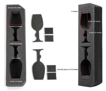 Wine Glass Insert For Grande Suitcase Models