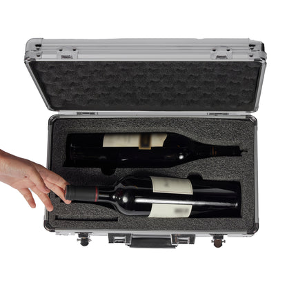VinBottle - Two-Bottle Wine and Spirits Personal Carrying Case