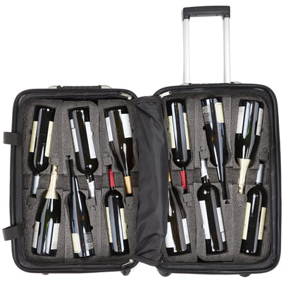 Grande 12 - Burgundy Bottle Wine Suitcase