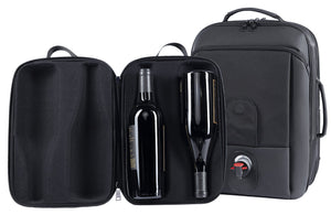 VinXplorer - Wine and Beverage Backpack bundled with Vin2Go Case