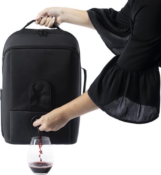 VinXplorer - Wine and Beverage Backpack bundled with Vin2Go Case