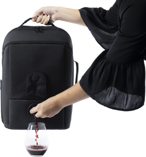 VinXplorer - Wine and Beverage Backpack bundled with Vin2Go Case