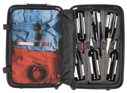 Grande 12 - Burgundy Bottle Wine Suitcase