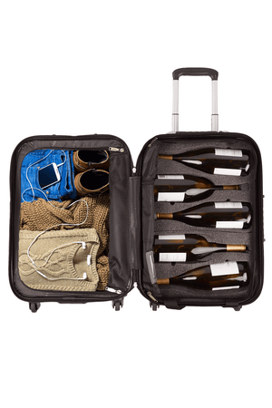 VinGardeValise® Piccolo 5-Bottle - Carry-on Size (When Empty of Wine)