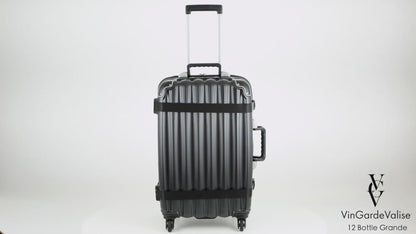 Grande 12 - Burgundy Bottle Wine Suitcase