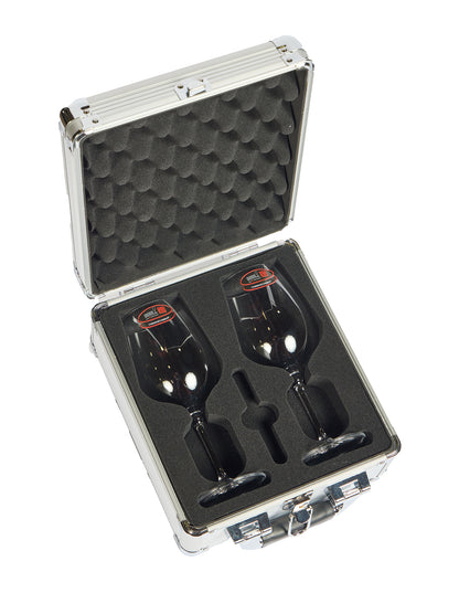 VinGlass Wine Glass Case Bundle - Two Riedel Vinum Glasses